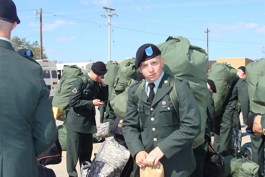 Sam Johnson in Army attire