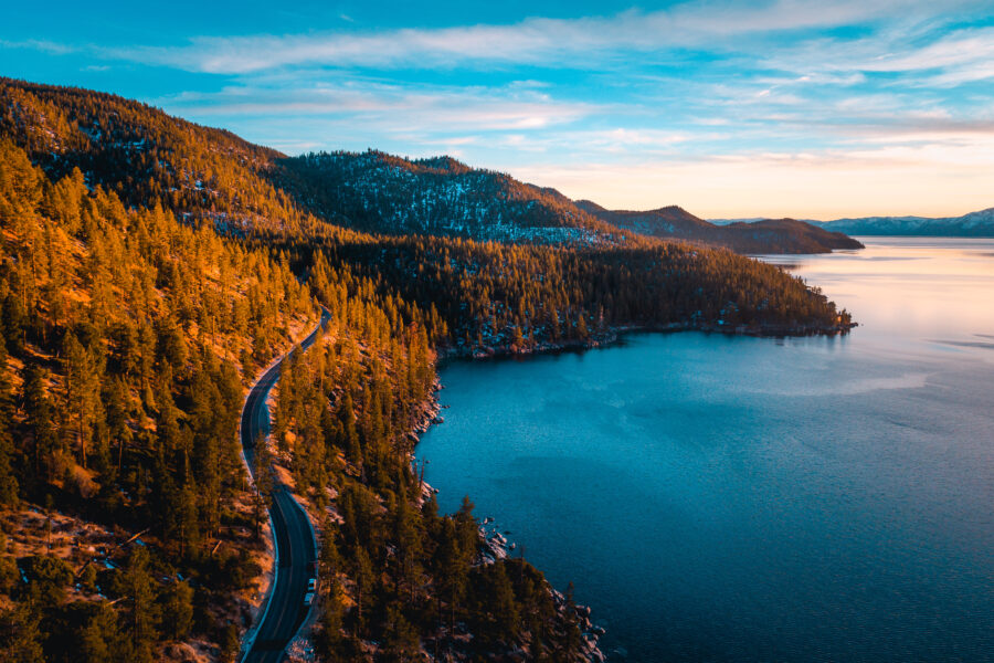 Aerial Of Lake Tahoe